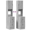 vidaXL K&uuml;chenschrank Grau Sonoma 35x50x180 cm Holzwerkstoff