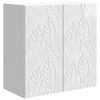 vidaXL Wandschrank 59 x 31 x 60 cm Holzwerkstoff Hochglanz Wei&szlig;