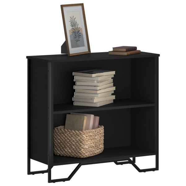 vidaXL B&uuml;cherregal Schwarz 80x31x74,5 cm Holzwerkstoff