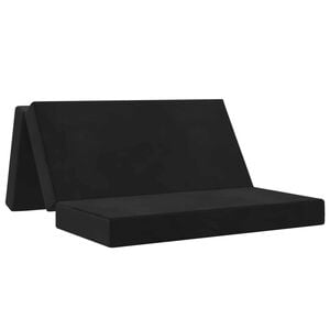 vidaXL Klappsofa Bett 120 x 67 x 45 cm Schwarz