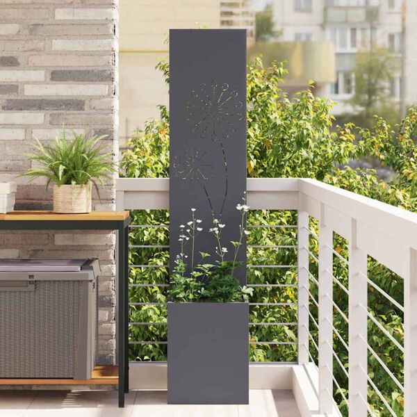 vidaXL Garten Sichtschutz-Leinwand Anthrazit 32 x 140 cm