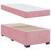 vidaXL Bettrahmen mit Matratze Rosa 90 x 190 cm Stoff