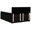 vidaXL Boxspringbett mit Matratze Schwarz 160x200 cm Stoff