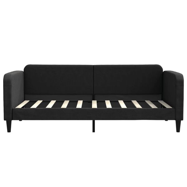 vidaXL Tagesbett Schwarz 90x190 cm Stoff