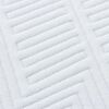 vidaXL Matratze Wei&szlig; und Blau 140 x 190 cm Jacquard-Stoff