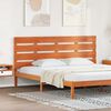 vidaXL Kopfteil Wachsbraun 200,5 x 3 x 80 cm Massives Kiefernholz