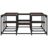 vidaXL Couchtisch Braun Eichen-Optik 91x91x40 cm Holzwerkstoff