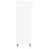 vidaXL Schuhschrank Hochglanz-Wei&szlig; 30x35x105 cm Holzwerkstoff