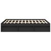 vidaXL Bettgestell Schwarz 160x200 cm