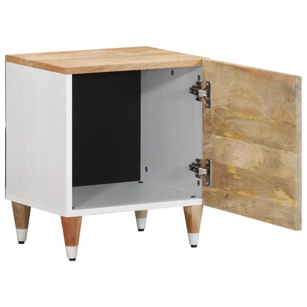 vidaXL Nachttische 2 Stk. 40x33,5x46 cm Massivholz Mango