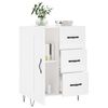 vidaXL Sideboard Hochglanz-Wei&szlig; 69,5x34x90 cm Holzwerkstoff