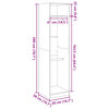 vidaXL Kleiderschrank Braun Eichen-Optik 50x50x200 cm Holzwerkstoff