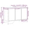 vidaXL Waschbeckenunterschrank Sonstiges Artisan-Eiche 91 x 35 x 60 cm