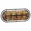 vidaXL Wandgarderobe mit 5 Haken Altholz Massiv