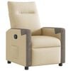 vidaXL Relaxsessel Creme Stoff