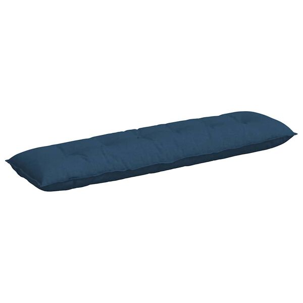 vidaXL R&uuml;ckenkissen Blau 180 x 19 x 50 cm Stoff