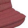 vidaXL Drehstuhl Weinrot 63 x 75 x 76 cm PU