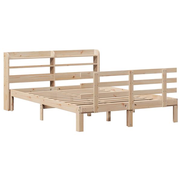 vidaXL Bettgestell mit Kopfteil ohne Matratze 120x190 cm