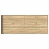 vidaXL Bettrahmen mit Kopfteil Sonoma-Eiche 80 x 200 cm Holzwerkstoff