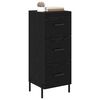 vidaXL Sideboard Schwarz Eichen-Optik 34 x 34,5 x 90 cm Holzwerkstoff
