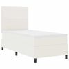 vidaXL Boxspringbett Creme und Wei&szlig; 193 x 90 x 128 cm Cordstoff