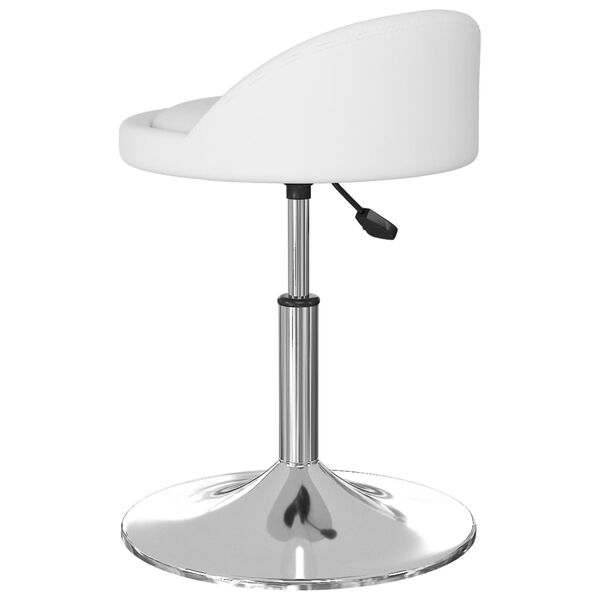 vidaXL Massagehocker Wei&szlig; Kunstleder