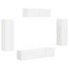 vidaXL TV-Schr&auml;nk 5 pcs Wei&szlig;