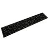 vidaXL K&uuml;chenteppich Waschbar Morgen Schwarz 60x300 cm Samt