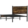 vidaXL Metallbett ohne Matratze R&auml;uchereiche 90x200 cm