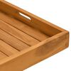 vidaXL Serviertablett 50x50 cm Massivholz Teak