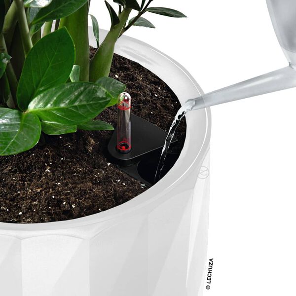 LECHUZA Pflanzgef&auml;&szlig; DIAMANTE Premium ALL-IN-ONE &Oslash; 40 cm Mattwei&szlig;