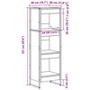 vidaXL B&uuml;cherregal Altholz 80 x 30 x 155 cm Holzwerkstoff