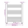 Handtuchheizk&ouml;rper Warmwasser Gerade 500x764 mm