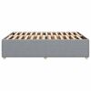 vidaXL Bettgestell ohne Matratze Hellgrau 160x200 cm Stoff
