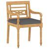vidaXL 4-tlg. Garten-Lounge-Set mit Kissen Massivholz Teak
