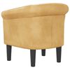 vidaXL Clubsessel Gold Kunstleder