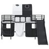 vidaXL Kinder-Etagenbett Schwarz 79,5 x 200 cm Metall