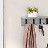 vidaXL Wandmontierter nachttisch Beton Grau 80 x 10,5 x 10,5 cm