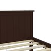 vidaXL Massivholzbett Dunkelbraun Kiefer 100x200 cm