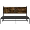 vidaXL Metallbett ohne Matratze R&auml;uchereiche 140x190 cm