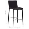 vidaXL Barhocker 2 Stk. Braun Kunstleder