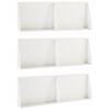 vidaXL St&uuml;tzmauer 6 stk. 60 x 12 x 40 cm Stahl Wei&szlig;