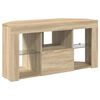 vidaXL Eck-LED-TV-Schrank Sonoma-Eiche 100 x 40 x 50 cm Holzwerkstoff