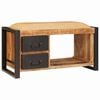 vidaXL Sitzbank mit Stauraum Braun 80 x 35 x 40 cm Massivholz Mango
