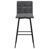 vidaXL Barhocker Dunkelgrau Samt