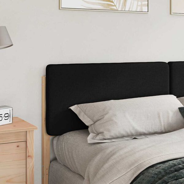 vidaXL Gepolstertes Kopfteil mit Kopfteil Braun und Schwarz 200 cm