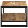 vidaXL Couchtisch 90x50x38 cm Raues Massivholz Mango