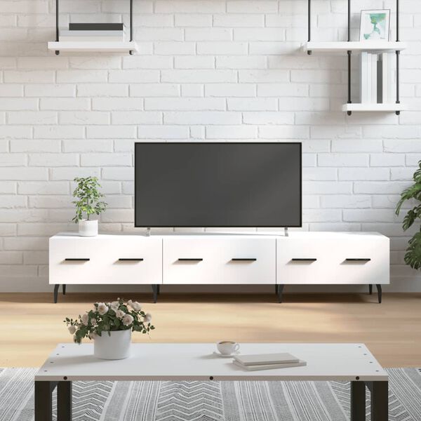 vidaXL TV-Schrank Wei&szlig; 150x36x30 cm Holzwerkstoff