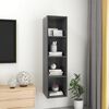 vidaXL TV-Wandschrank Grau 37x37x142,5 cm Holzwerkstoff