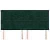 vidaXL Kopfteil Dunkelgr&uuml;n 180x5x118/128 cm Samt